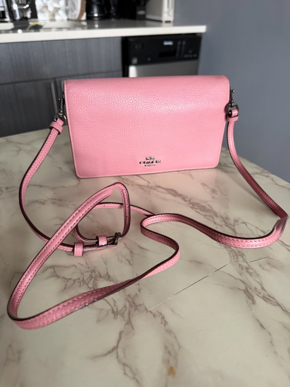 Coach Hayden Foldover Crossbody Clutch - Baby Pink/Rose